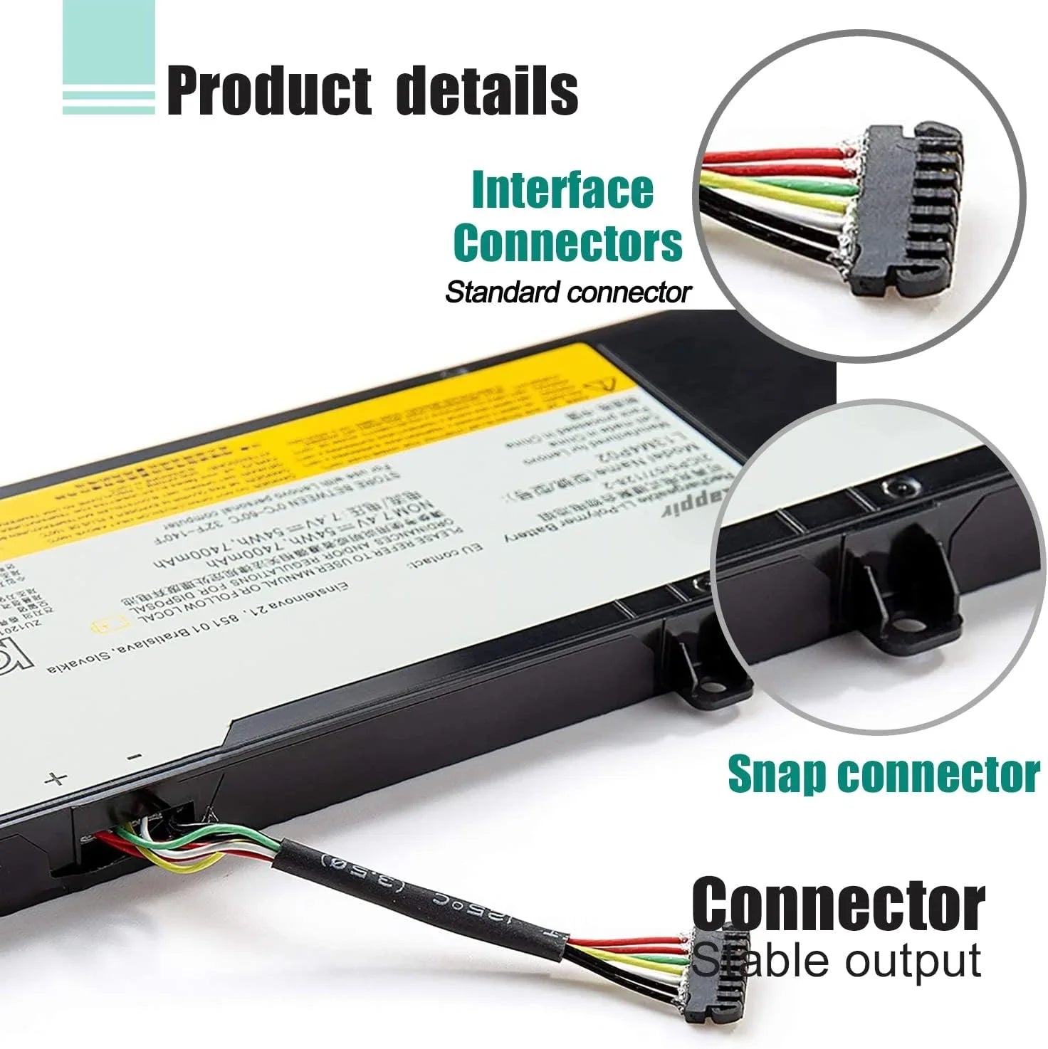 BOWEIRUI L13M4P02 L13N4P01 Laptop y Replacement for Lenovo Erazer Y50 Y50-70 Y50-80 Y50P Y50P-70 Y70 Y70-70