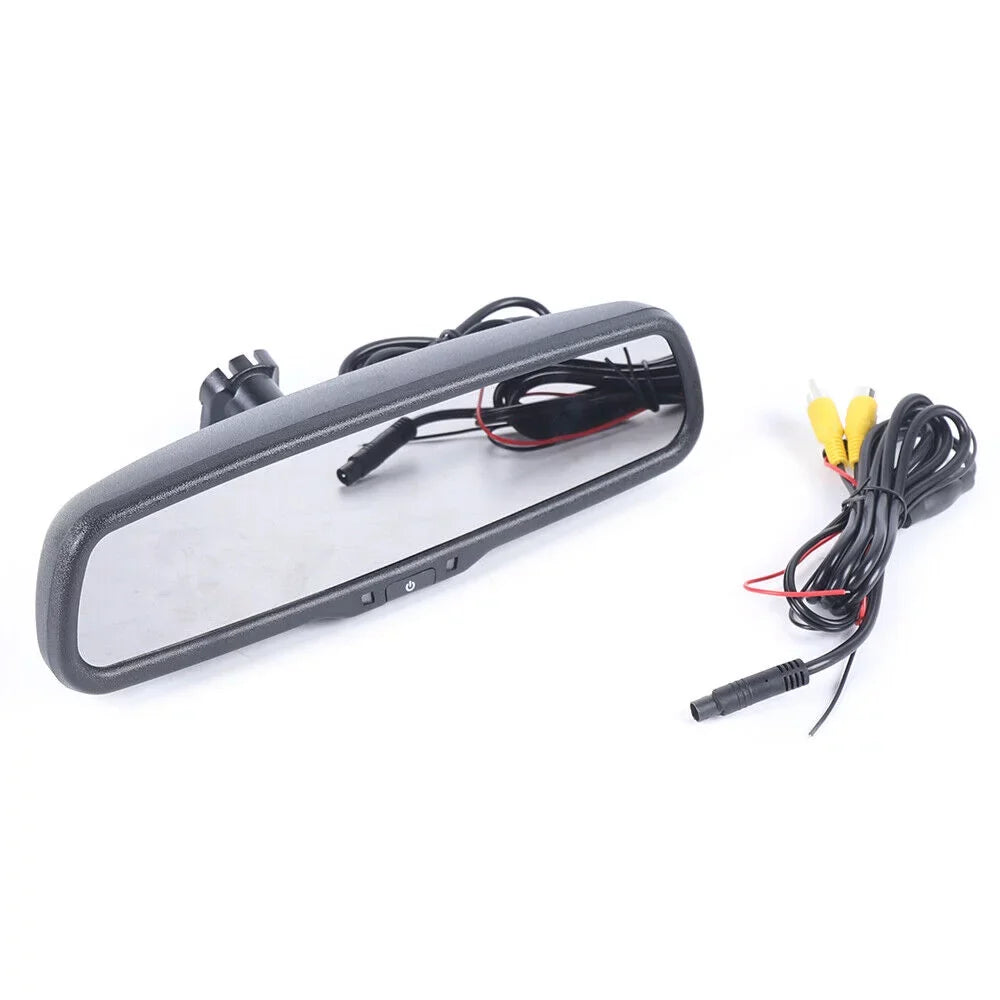 Miumaeov 4.3'' Electronic Car Rear View TFT LCD Mirror Monitor with Bracket For Backup Camera Parking Reverse