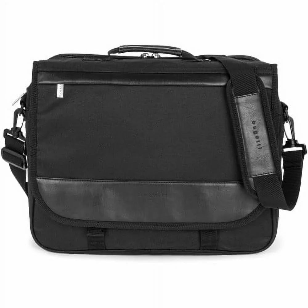 bugatti THE ASSOCIATE Carrying Case (Briefcase) for 15.6" Notebook - Black, Each