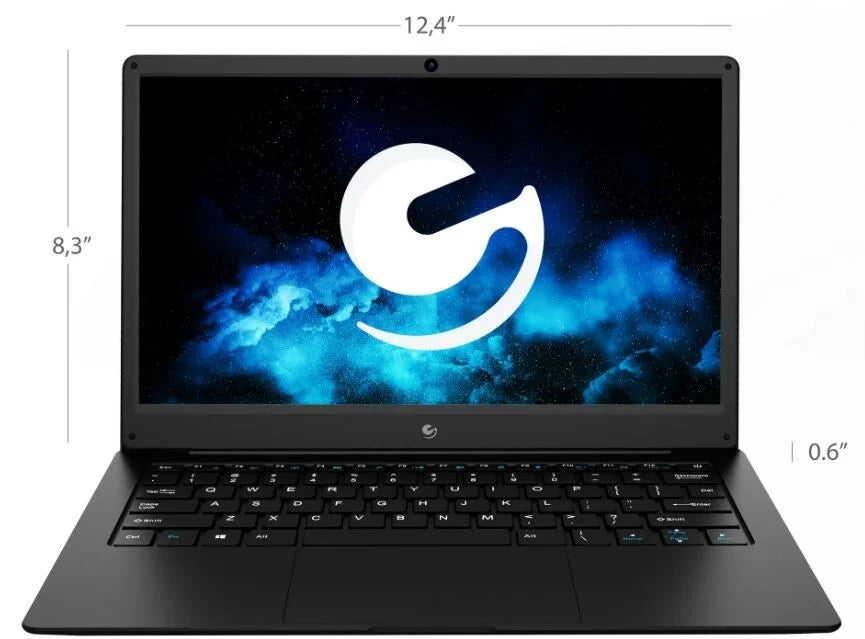 Ematic EWT148AB 13.3" Laptop with Full IPS HD Display, 4GB RAM, 64 GB Storage, AMD & Windows 10 (Black) - Refurbished