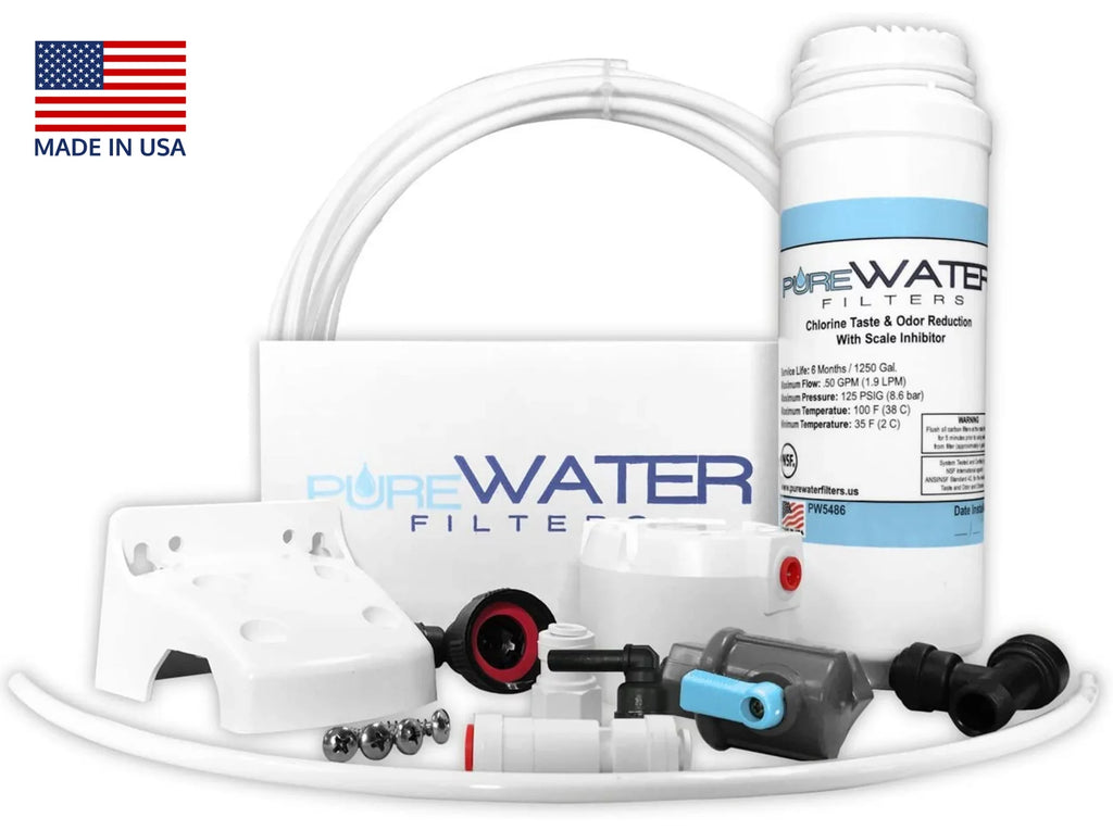 Keurig B150, K150, B155, K155 All-in-one Direct Water Line Plumb and Filter Kit for Keurig Brewers by PureWater Filters