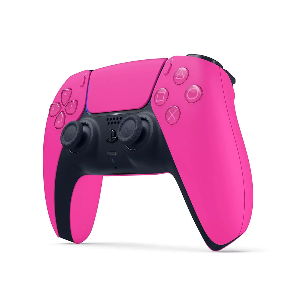 Sony Playstation 5 Disc Version (Sony PS5 Disc) with Extra Nova Pink Controller, Black PULSE 3D Headset and and Media Remote Bundle with Cleaning Cloth