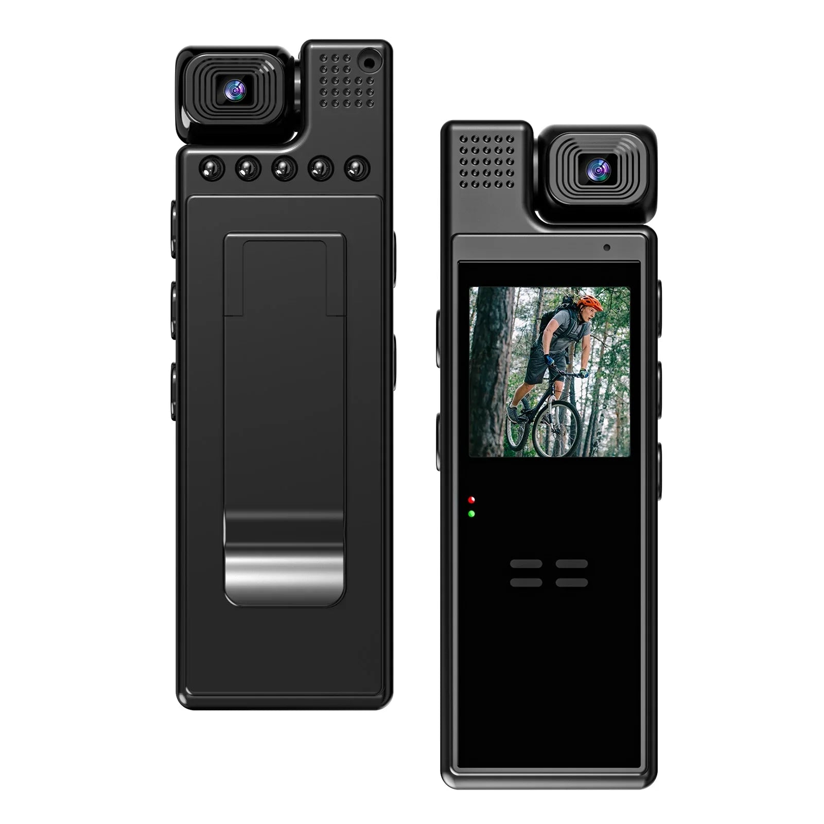 GoolRC Body Camera with Audio and Video Recording, 180°Lens Rotatable, 6 Hour Battery Life, WiFi, 1.3in TFT Screen, Night Vision Document Your Day