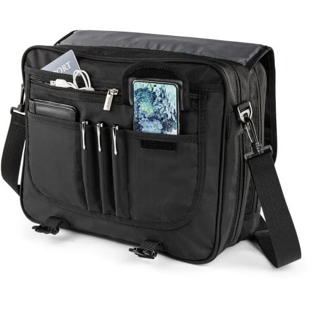 bugatti THE ASSOCIATE Carrying Case (Briefcase) for 15.6" Notebook - Black, Each