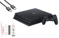 Pre-Owned Sony PlayStation 4 Pro 1TB Gaming Console Black HDMI Cable With BOLT AXTION Cleaning Kit Bundle (Refurbished: Like New)