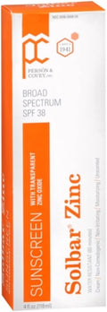 Solbar Zinc Sun Protection Cream SPF 38 4 oz (Pack of 2)