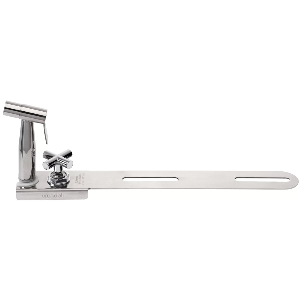 Brondell CleanSpa Luxury Hand-Held Bidet Sprayer and Holster with Integrated Shut off, Stainless Steel