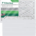 Filterbuy 16x30x4 MERV 8 Pleated HVAC AC Furnace Air Filters (5-Pack)