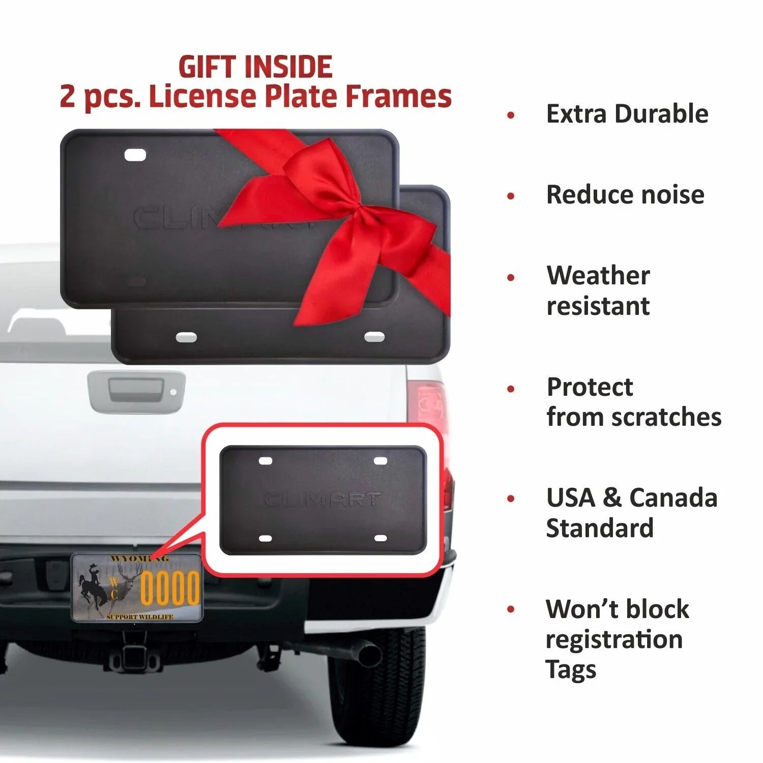 CLIM ART Incredibly Resilient Rain Guards Fitting with Chevrolet (Chevy) Silverado/GMC Sierra 1500 2019-2024 Crew Cab, Truck Accessories, Tape-on Window Deflectors, Vent Window Visors, 4pcs- 419160