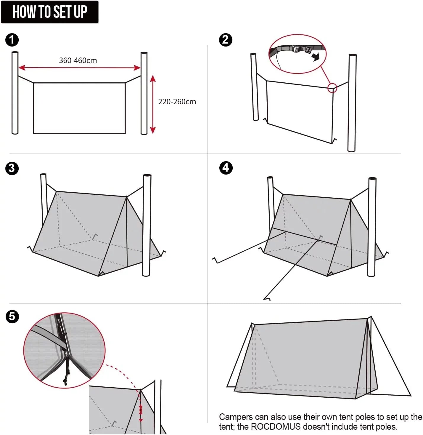 YUNWEN ROCDOMUS Hammock Hot Tent with Stove Jack, Versatile Lightweight Waterproof Camping Tarp with Zippered Tent Bag, PU3000mm 4 Season Tent for Stove