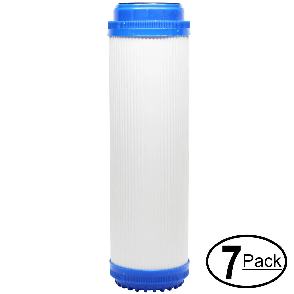 7-Pack Replacement for Isopure CT-DBL2 Granular Activated Carbon Filter - Universal 10-inch Cartridge for Isopure Water (CT-DBL2) Double Stage Counter-Top Water Filter - Denali Pure Brand