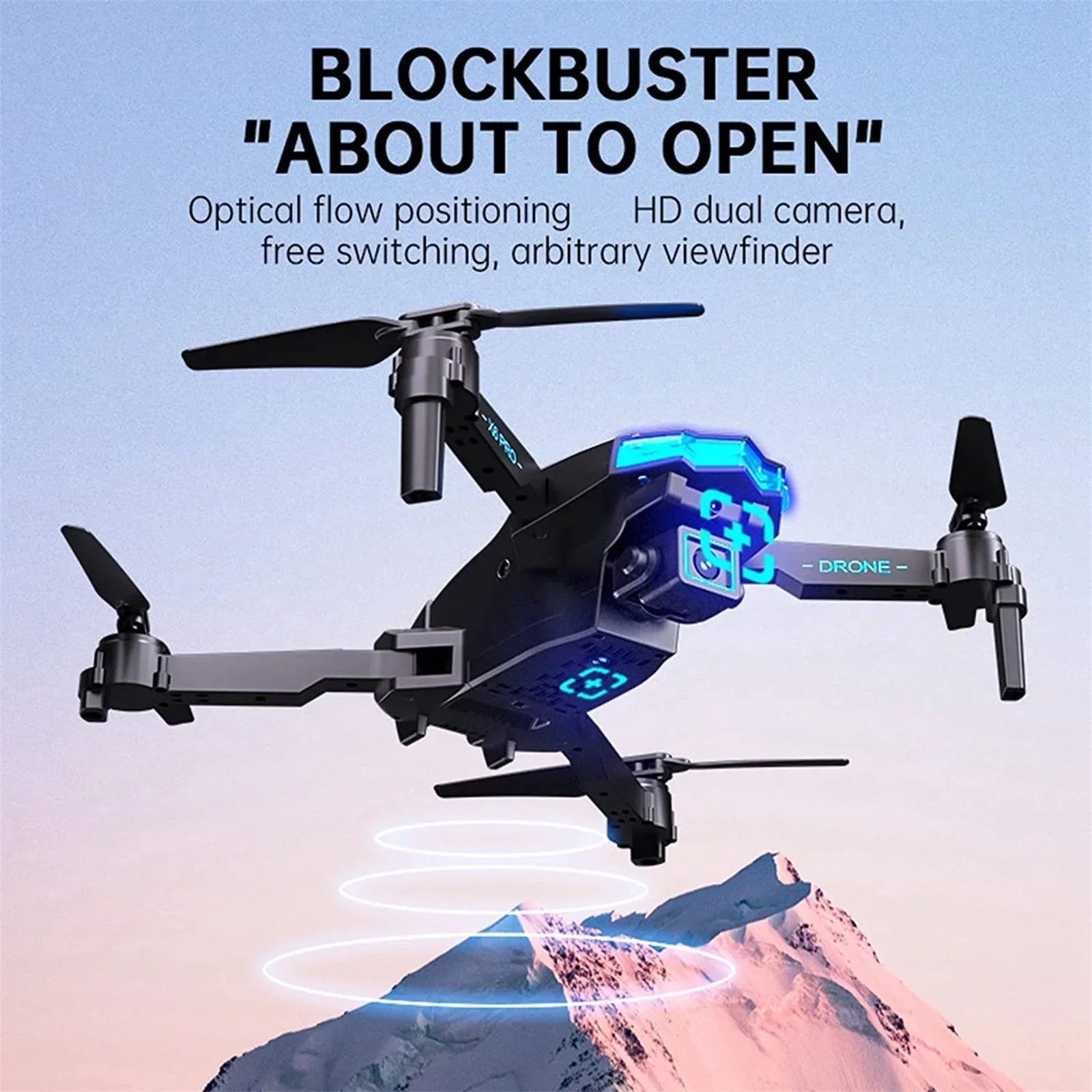 Speed Smart 4 With 4K HD FPV Single Camera For Kids And Adults Mini Foldable RC Airplane WiFi RC Quadcopter Off Track Headless Mode One Button StartSmart Obstacle Avoidance