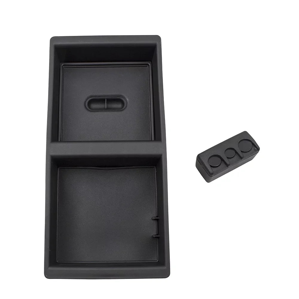 Brock Replacement Front Center Console Organizer w/ Coin Holder Insert Matching with 14-19 Silverado/Sierra 15-19 Tahoe Suburban Yukon & XL 22817343 10436137