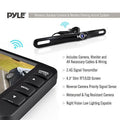 Pyle M-PLCM4375WIR_0 Wireless Rearview Backup Car Camera Monitor System Waterproof, Black 4.3 Screen