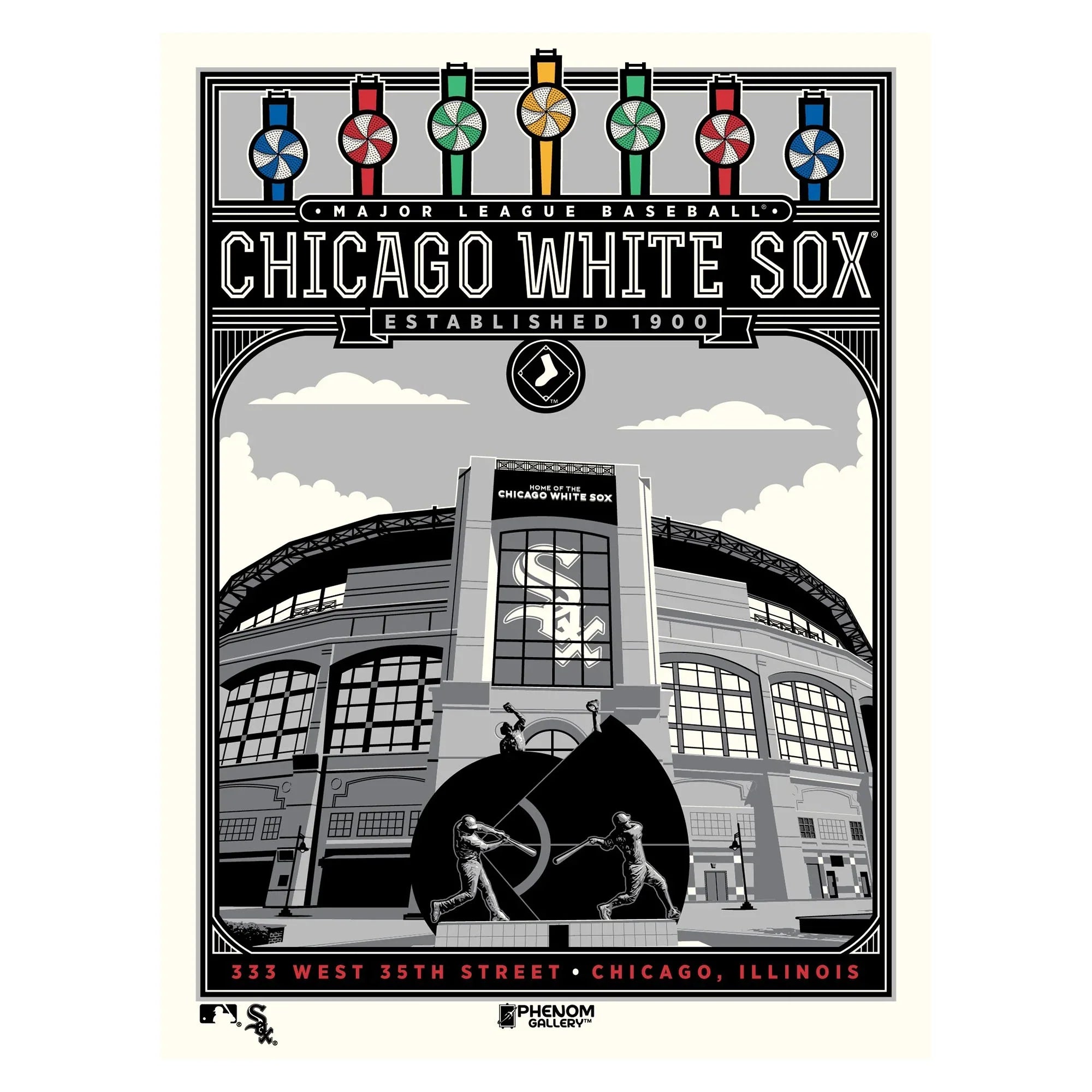Phenom Gallery Chicago White Sox 18" x 24" Stadium Serigraph