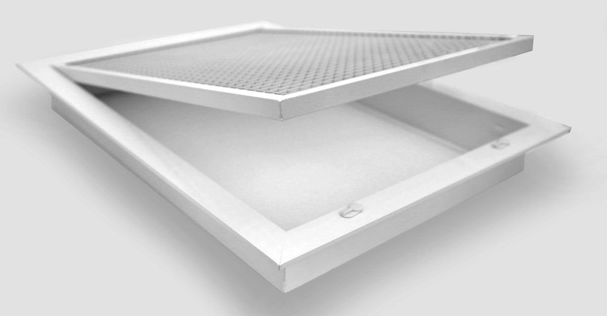 6" x 24" Cube Eggcrate Return Air Filter Grille for 1" Filter