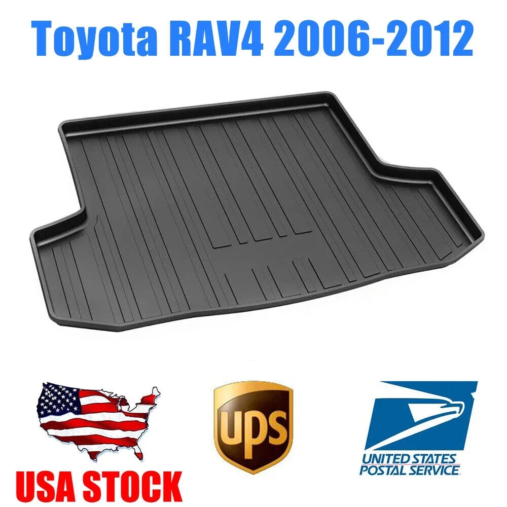 Car Rear Trunk Liner Cargo Mat Carpet for Toyota RAV4 2006-2012 Easy to Install