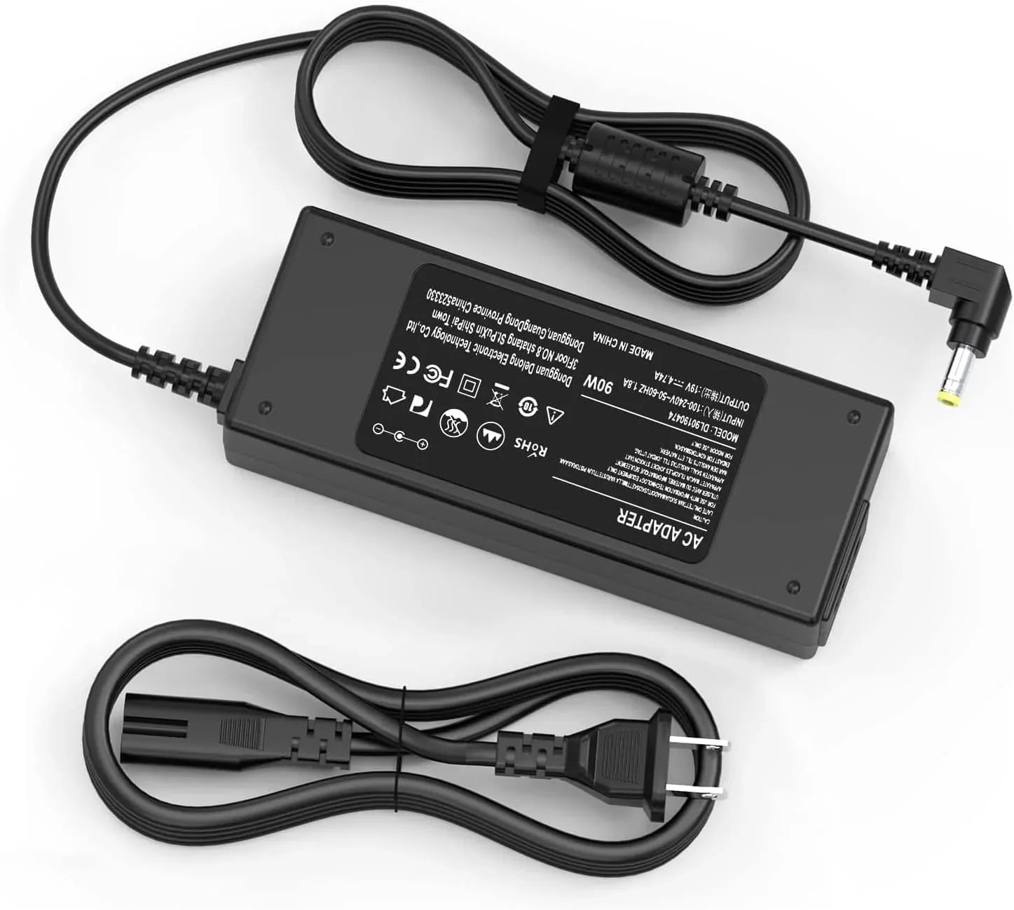 90W Laptop Charger for Toshiba Satellite C655 C655D C675 C850 C855 C855D C875 C50 C55 C55D C55DT C55T C75 C75D L50 L55