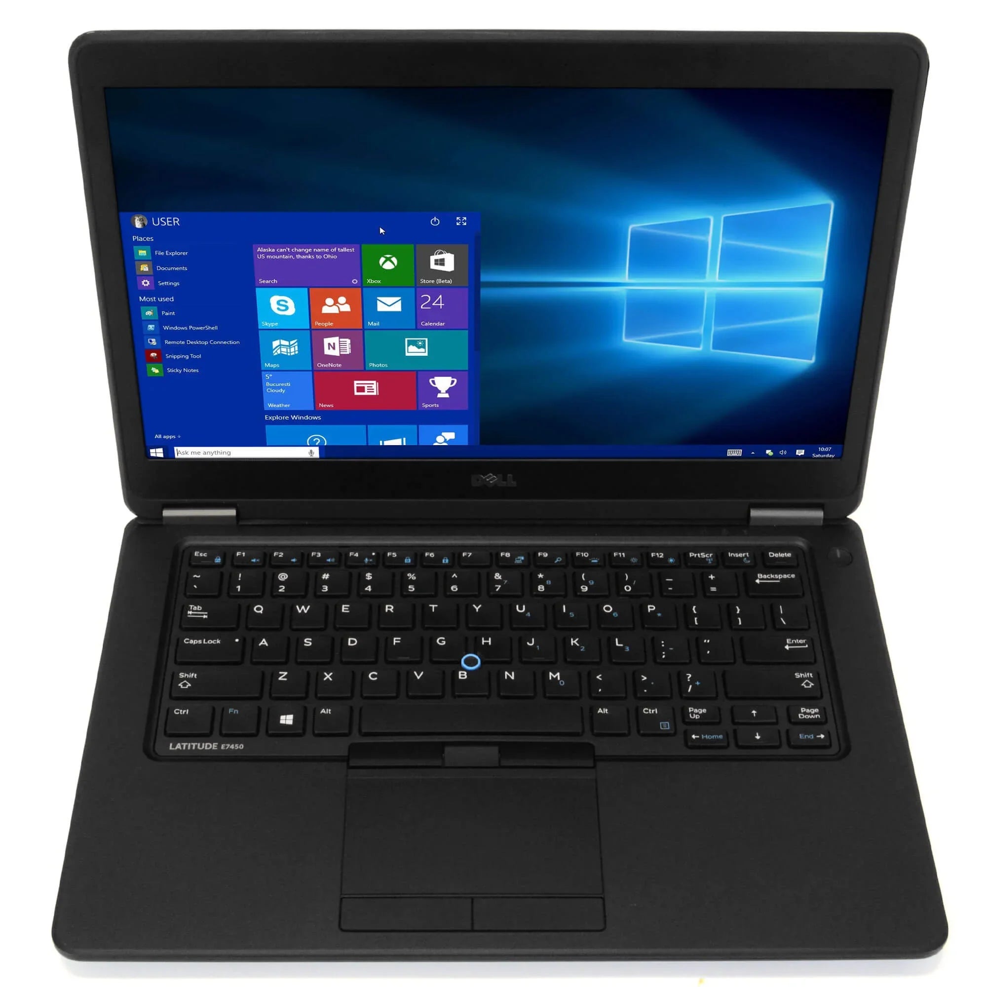 E7450 Laptop Computer, 2.90 GHz i7 Dual Gen 5, 8GB DDR3 RAM, 256GB SSD Hard Drive, Windows 10 Professional 64 Bit, 14" Screen (Used Grade B Used)
