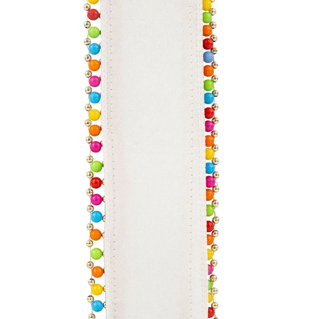 Reliant Ribbon - 93923W-030-40D, Ribbon, White, 2-1/2 Inch, 5 Yards