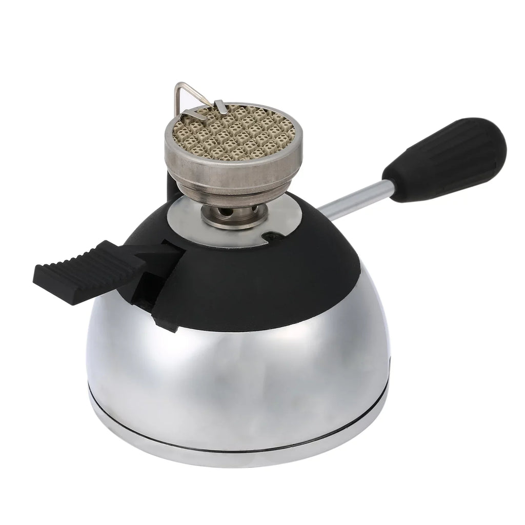 Carevas Camping Butane Gas with Refill Rack for Tabletop Siphons Windproof Portable Cooking Coffee Maker