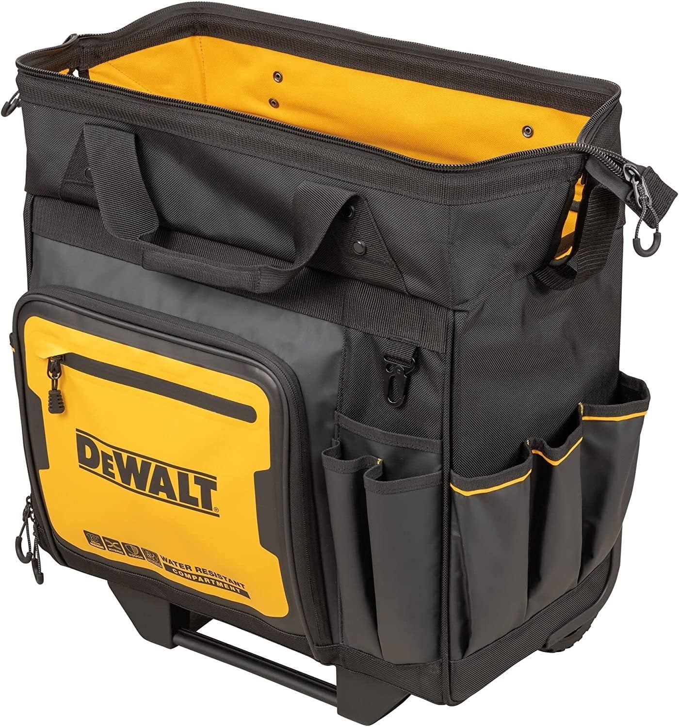DEWALT Tool Bag with Wheels, Tool Storage and Organization, Strong and Water Impervious 18 Inch DWST560107