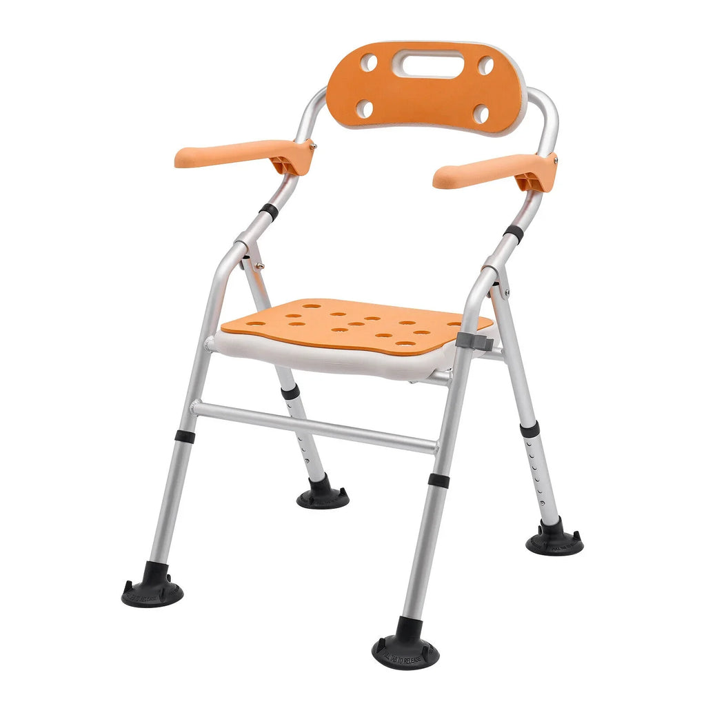 330lb Shower Stool Seat Tub Bench Folding Bath Chair for Seniors Handicap Adults