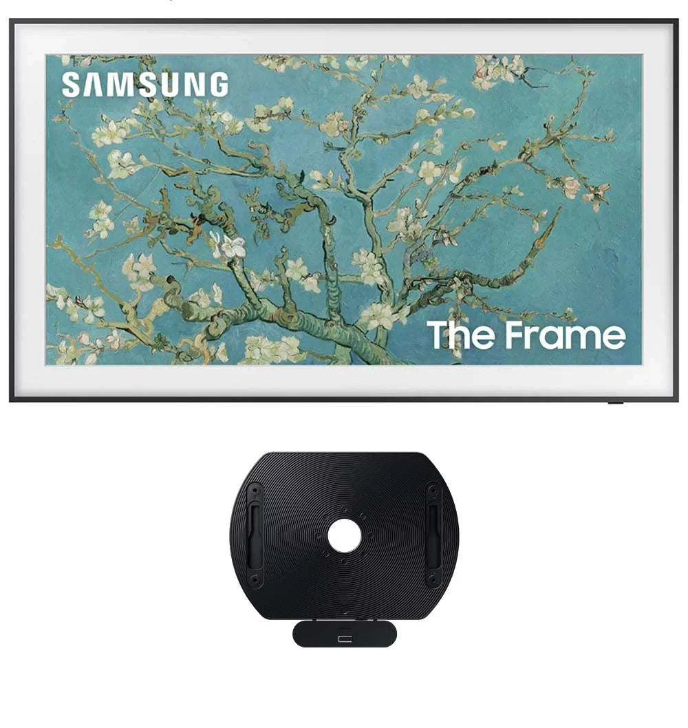 Samsung QN55LS03BAFXZA 55-inch The Frame 4K UHD Smart QLED TV with Samsung VG-ARAB22WMT Auto-Rotating Wall Mount (2022)