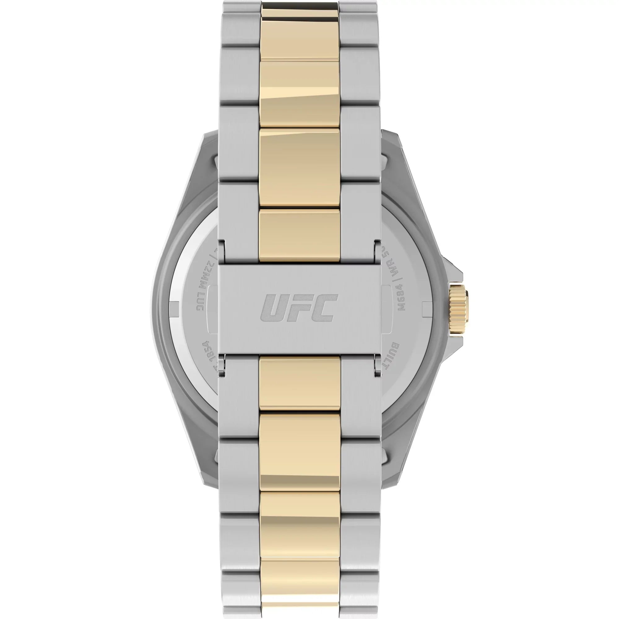 Timex UFC Men's Debut 42mm Watch - Two-Tone Strap Blue Dial Silver-Tone Case