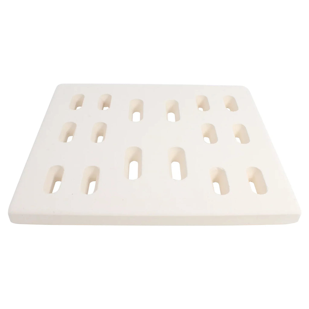 3-Pack BBQ Grill Heat Shield Plate Tent Replacement Parts for Sams Bakers & Chefs 608SB - Fitting Barbeque Ceramic Flame Tamer, Guard, Deflector, Flavorizer Bar, Vaporizer Bar, Burner Protection 8"