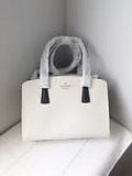 KATE SPADE NWT Perry Leather Warm Beige Blush 3 Comparts Satchel Bag Purse KB673