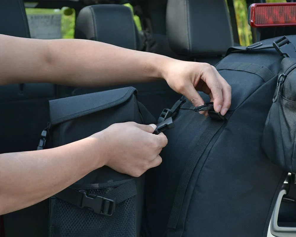 iFJF Spare Tire Trash Bag Camping Gear Cargo Organizer Bags fit 35" Tire for Wrangler TJ JK JKU JL JLU JT Trucks SUV RV Off-Road Outdoor and Tools Organizer