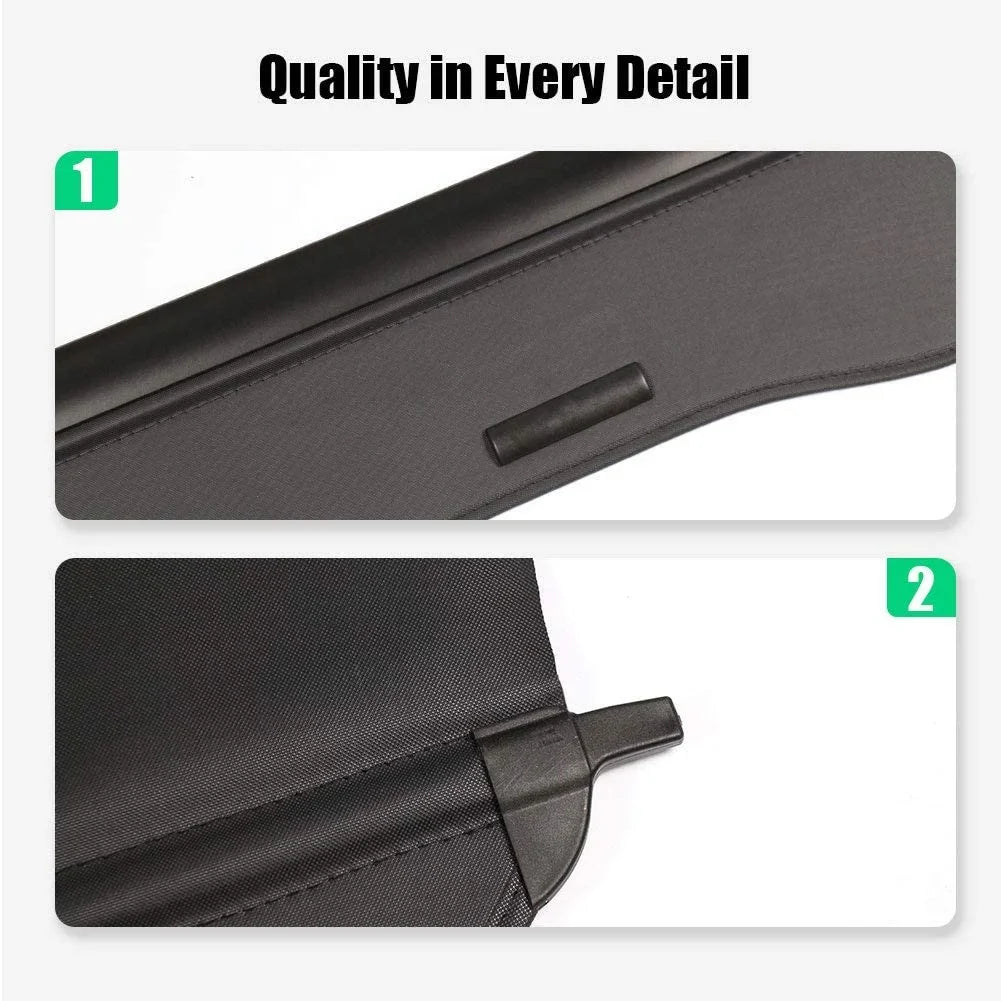 Fit 2010-2014 Subaru Outback Retractable Cargo Coating for 2010 2011 2012 2013 2014 Subaru Outback Manual Tailgate Wagon Accessory Rear Trunk Privacy Shield Shade, Black