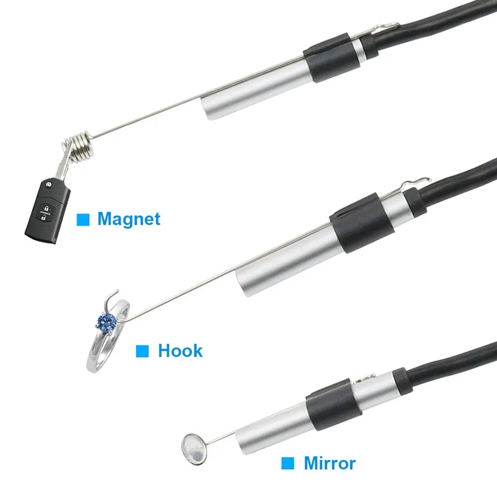 Moobody 5.5mm Endoscope Camera with 6 Adjustable LED Lights and 20M Cable
