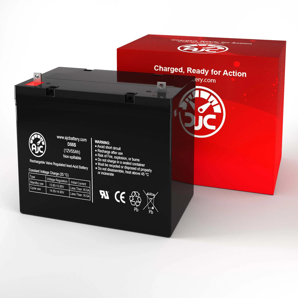 Dalton Tacahe Mid-Wheel Drive PC1451M 12V 55Ah Mobility Scooter Battery - This Is an AJC Brand Replacement
