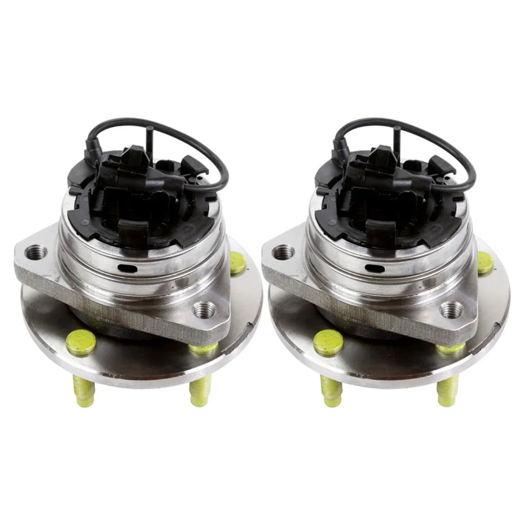 AutoShack Front Wheel Bearing Hubs Drilled Slotted Rotors Black Ceramic Pads Kit Driver and Passenger Side Replacement for Saturn Aura 2004-2012 Chevrolet Malibu 2006-2010 Pontiac G6 V6 FWD RHBBK0721