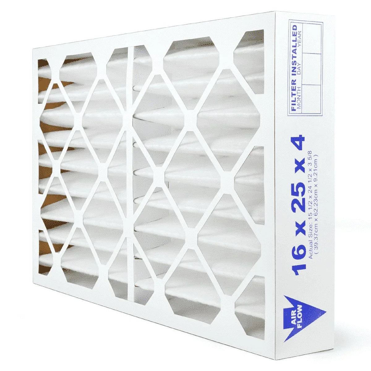AIRx Filters 16x25x4 Air Filter MERV 13 Pleated HVAC AC Furnace Air Filter, Health 6-Pack, Made in the USA