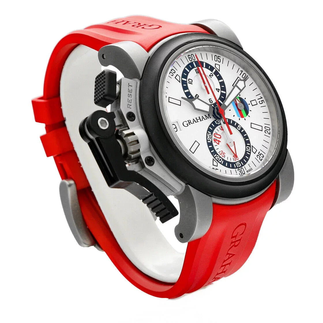 Graham RBS 6 Nations Chronofighter Oversize Referee Titanium Rubber Men's Watch