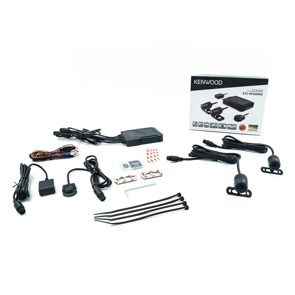 Kenwood STZ-RF200WD Motorsports HD Dash Cam with GPS and Rear-View Camera