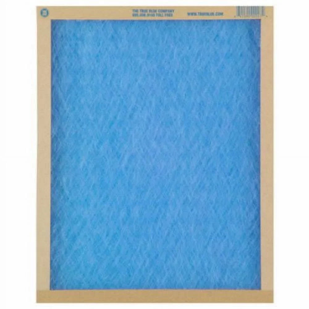True Blue 108241 8" x 24" x 1" Flat Panel Spun Fiberglass Disposable Furnace Air Filter MERV 2 - Quantity of 12