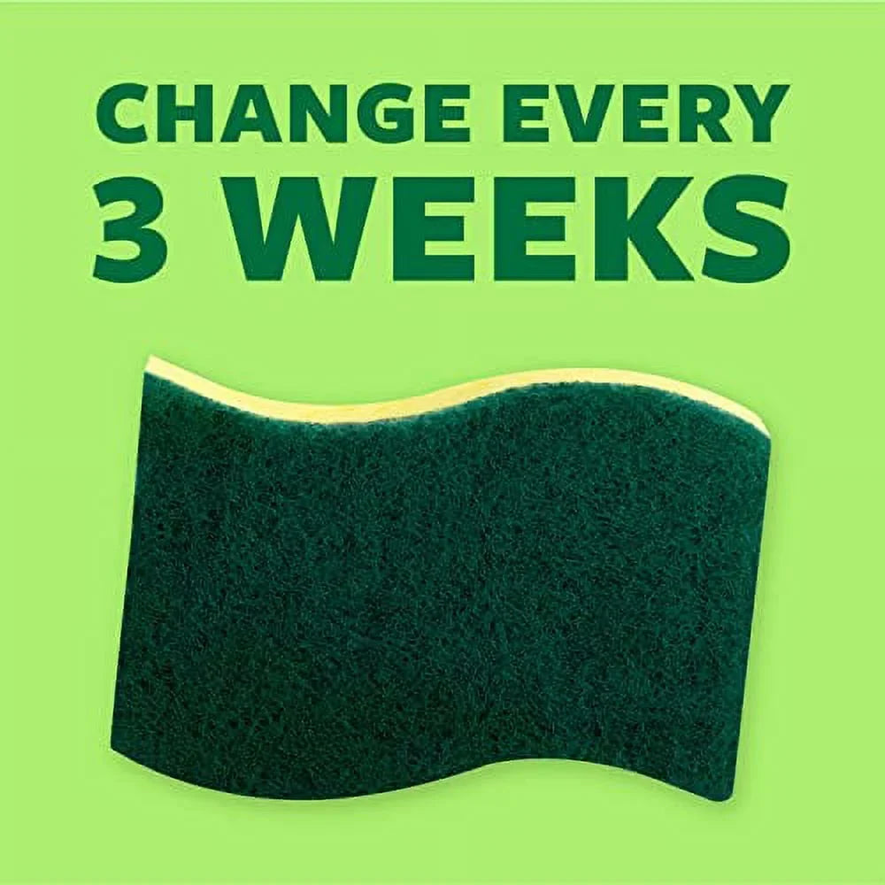 Scotch-Brite Heavy Duty Scrub Sponges, For Washing Dishes and Cleaning Kitchen, 24 Scrub Sponges