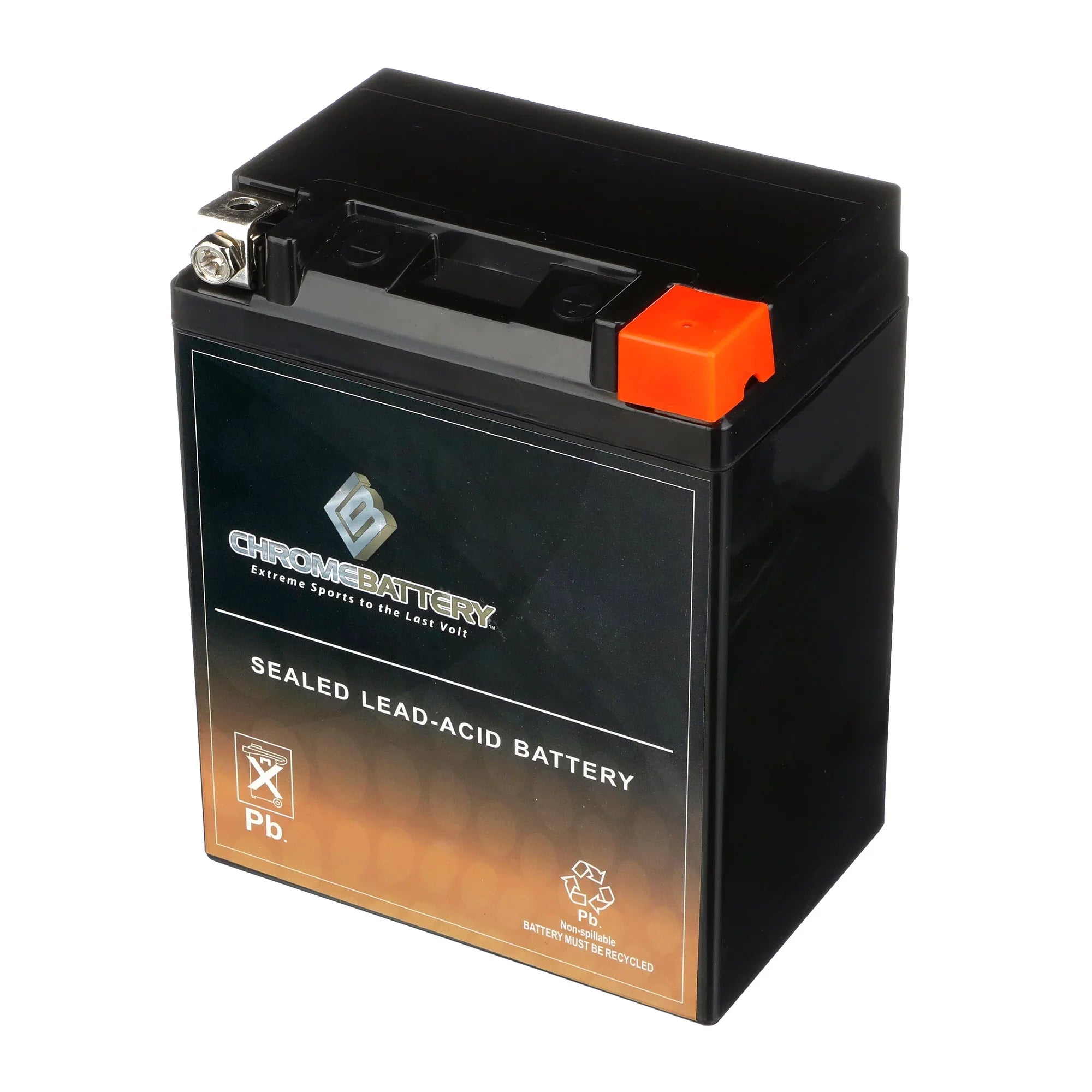 Chrome Battery YTX14AHL-BS (14AHL-BS 12 Volt,12 Ah, 210 CCA) Motorcycle Battery for Suzuki 750cc Gsx-r750 1988