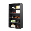 Durham 12 Gauge Enclosed Shelving Racks with 4 Shelves - Gray - 36 x 24 x 72 in.