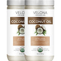 Velona USDA Certified Organic Coconut Oil Extra Virgin - 64 oz | Food and Cosmetic Grade | in jar | Extra Virgin, Cold Pressed | Skin, Face, Body, Hair Care | Use Today - Enjoy Results