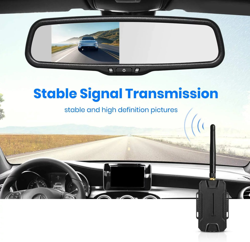 AUTO-VOX T1400 Upgrade OEM Look Wireless Backup Camera for Car/Trucks, No Wiring, No Interference, IP 68 Waterproof Super Night Vision Back Up Camera