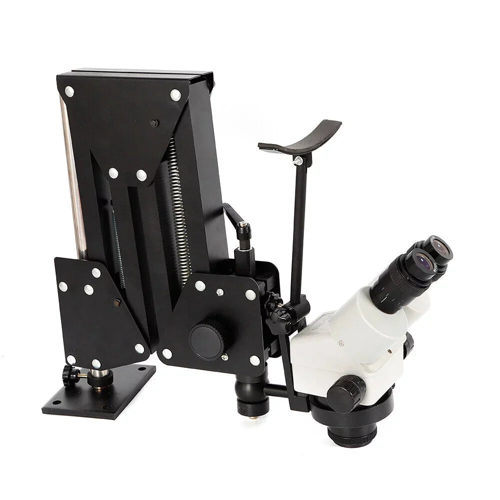 ZhdnBhnos Multi-Directional Microscope Micro Inlaid Mirror Stand with Spring Bracket Gem Diamond Setting Machine Jewelry Making Tool