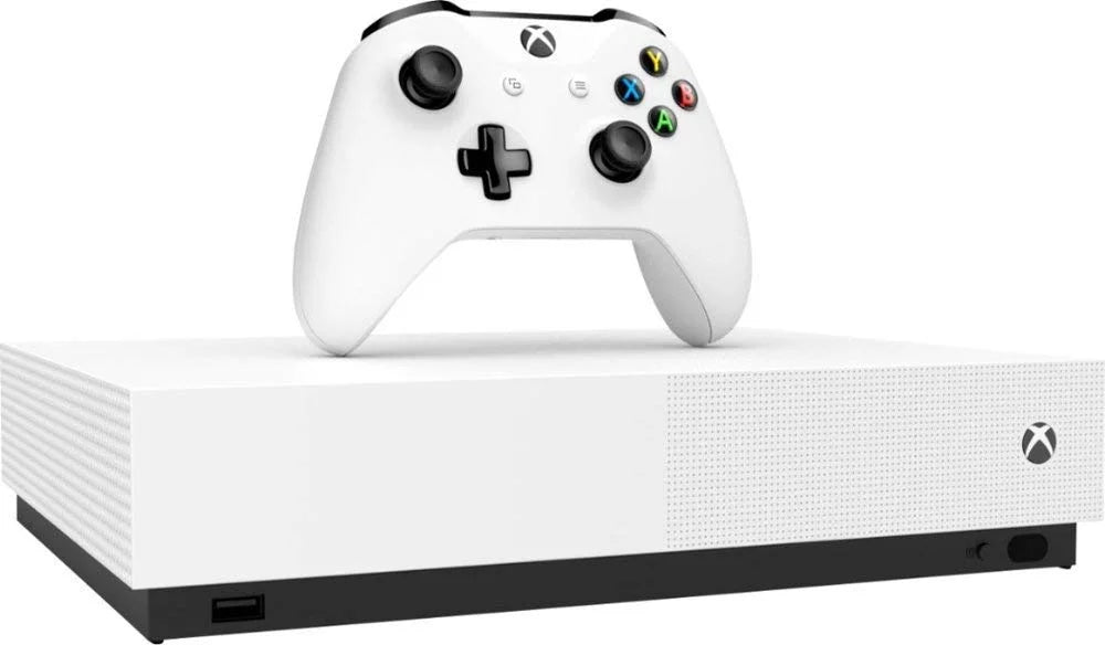 Restored Microsoft Xbox One S 1TB AllDigital Edition Console with Xbox One Wireless Controller (Refurbished)