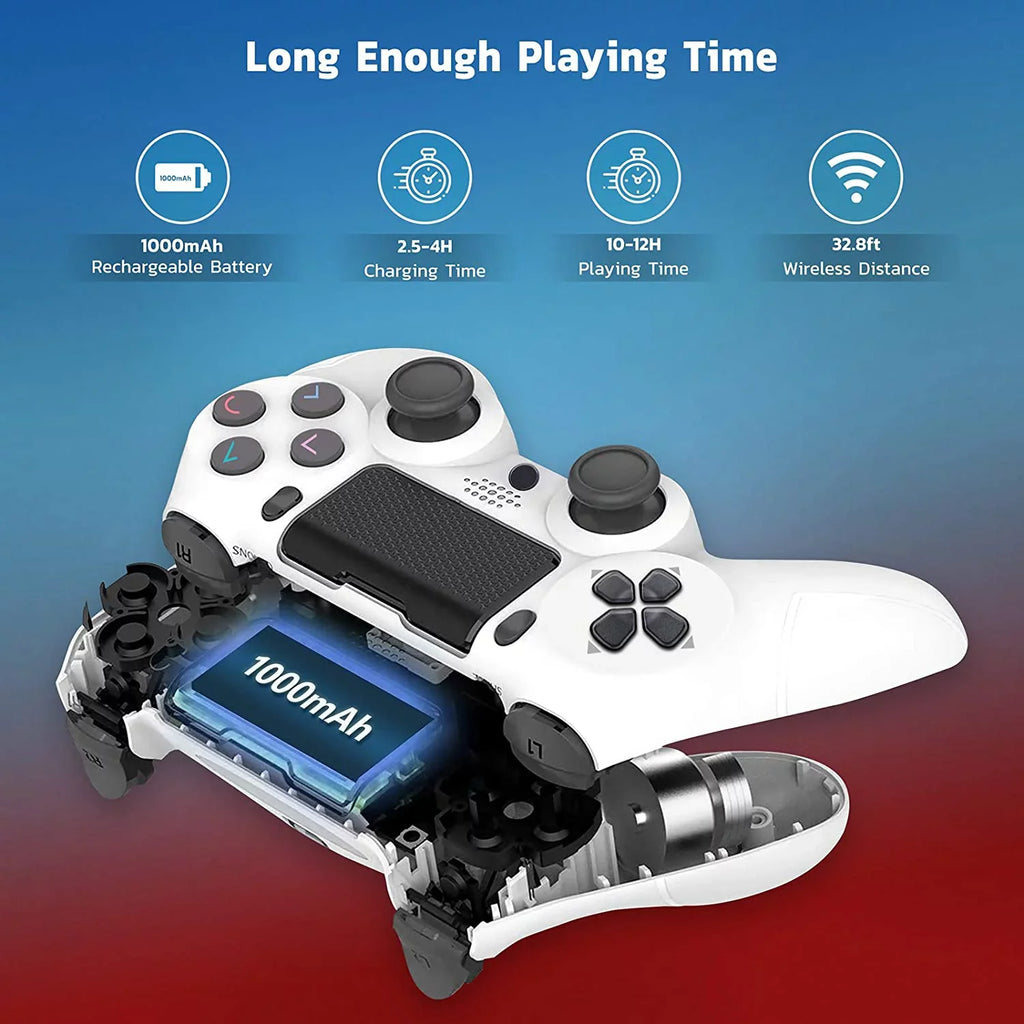 PRO Wireless GamePad Matching with Samsung Galaxy S22 Ultra 5G Controller Plus 1,000 Battery/Built-In Speaker/Gyro/Remote BlueTooth Slim (White)