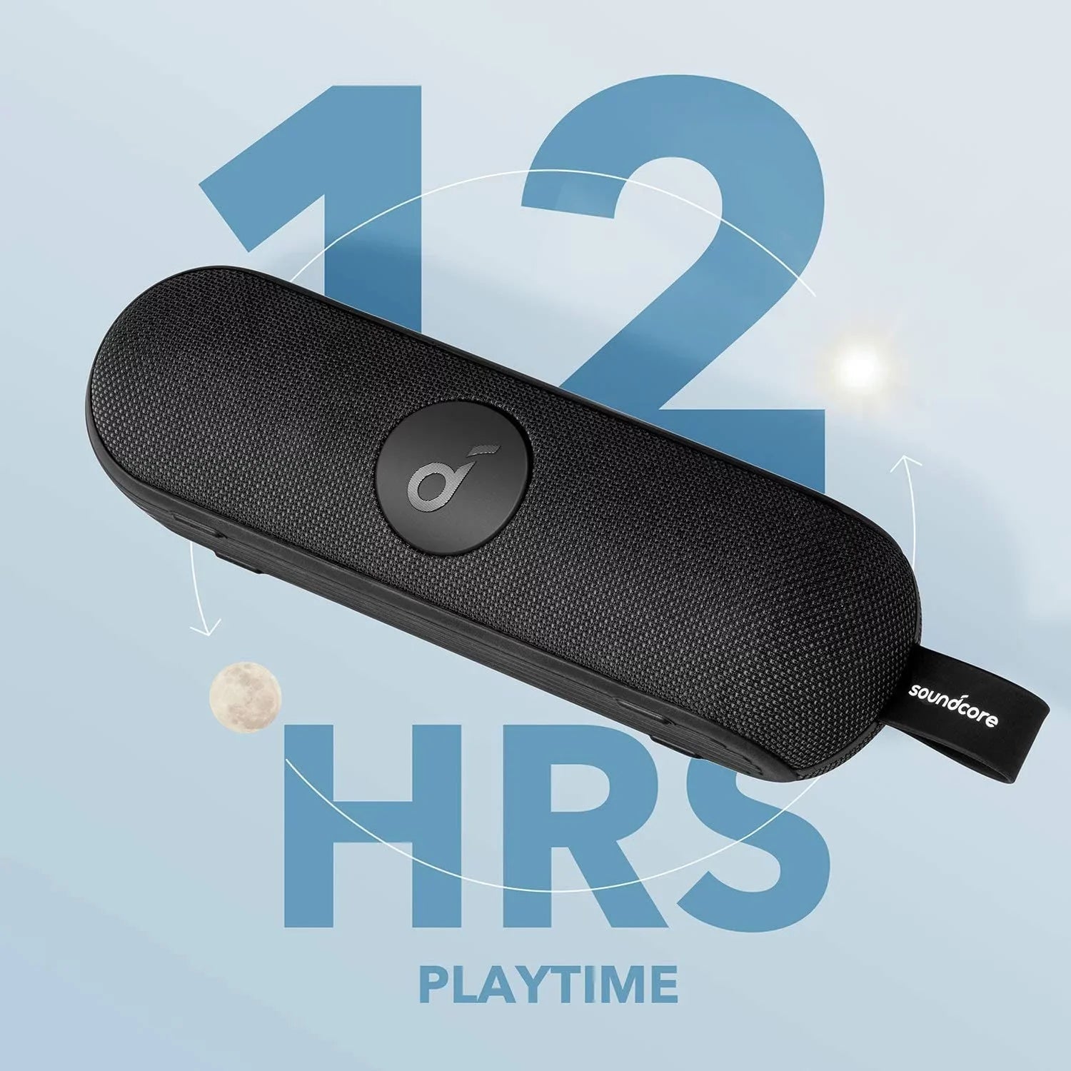 Soundcore by Anker- Icon+ Portable Speaker | IP67 Waterproof | 12-Hour Playtime | Black | A3123Z11