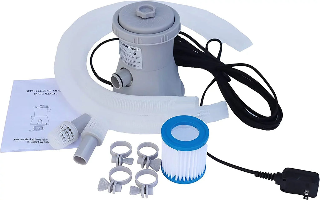 INTSUPERMAI Electric Swimming Pool Filter Pump Water Cleaning Tool for Above Ground Pools